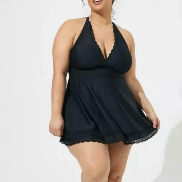 halter swim dress Thumbelina Dress White | Occasion Dress in Sizes XXS–6X main image 0